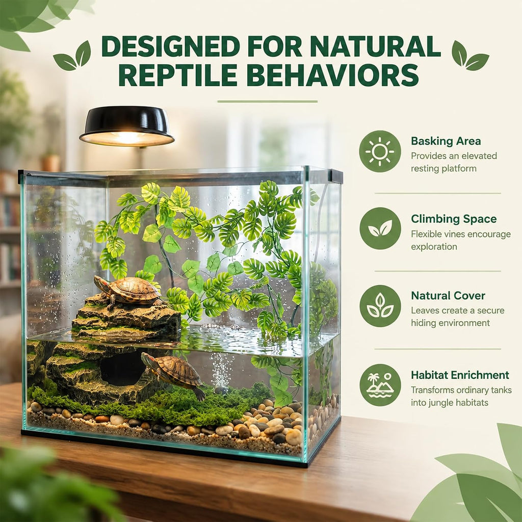 5 Pcs Reptile Hide, Bearded Dragon Cave, Tortoise Hideout Decor