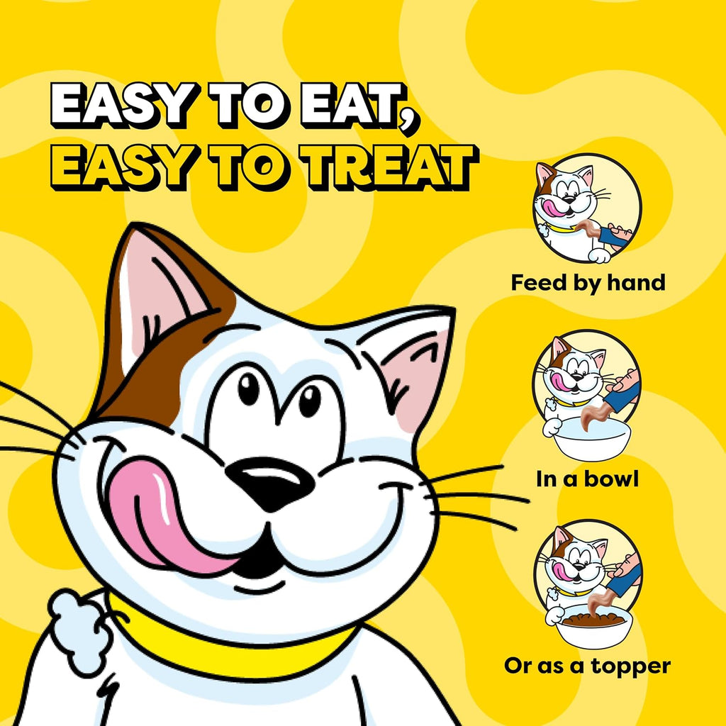 Temptations Creamy Puree Lickable Cat Treats, Salmon, 24 Count