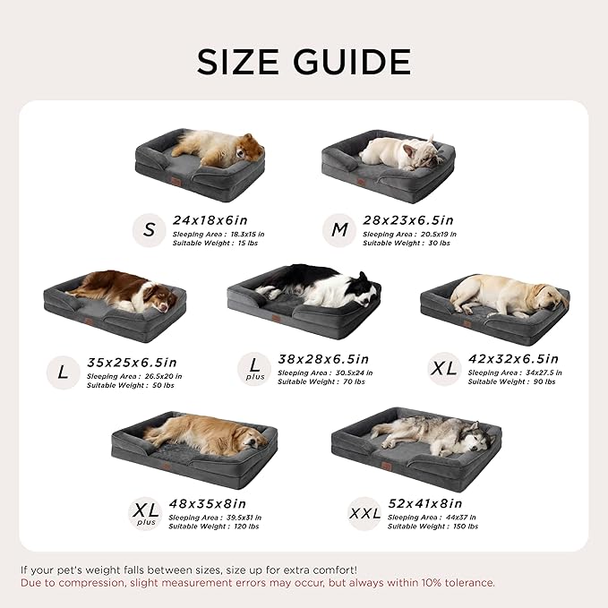 Bedsure Orthopedic Dog Bed Medium Size Dogs - Image 7