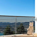 Shappy Balcony Screen for Pets Cat Netting 16.5 ft x 2.5 ft, 56 Pcs, Black