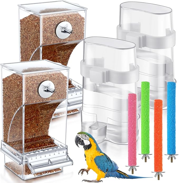 Yaomiao 8 Pcs No Mess Small Bird Feeders by Yaomiao