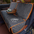 Truck Seat Cover for Dogs, 60 Inch Waterproof Nylon Oxford Back Seat Protector for Ford F150 F250 Ram 1500 Silverado GMC Sierra Tundra, No Chemical Odor, Stain Resistant, Velcro Opening