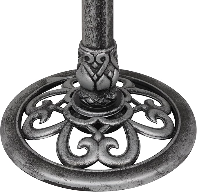Alpine Corporation TEC116GR Outdoor Pedestal Birdbath w/Scrollwork Base and - Image 10