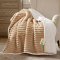 Bedsure ComfyFleece® Waterproof Dog Blankets for Large Dogs,50x60