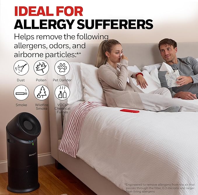 Honeywell Allergen Plus™ 3-in-1 HEPA Air Purifier, Fan & Air Circulator - Image 7