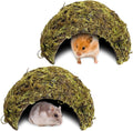 BNOSDM Hamster Hideout 2Pcs Natural Mossy Cave Houses