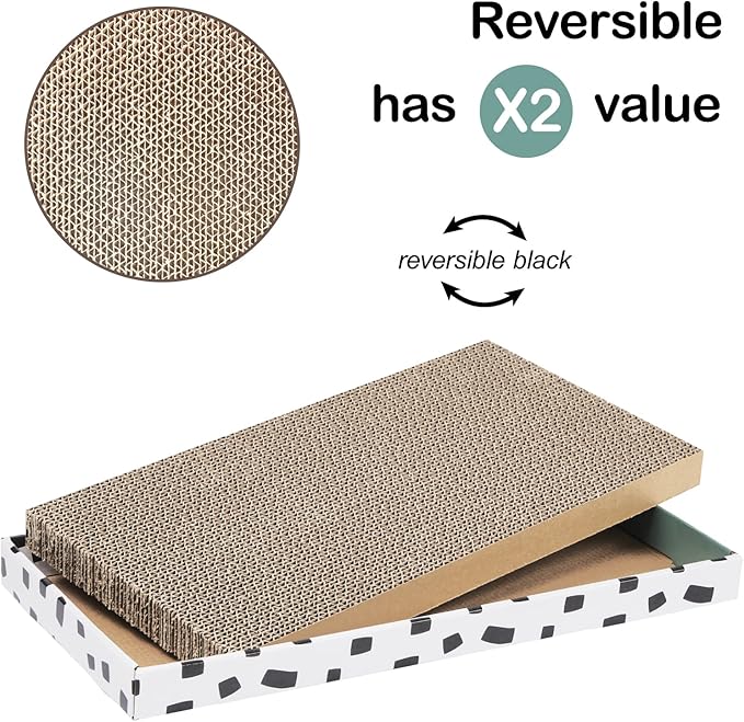 PAWSFANS Cat Scratcher Cardboard Scratch Pad - Image 5
