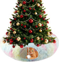 Christmas Tree Cat Tunnel Bed with Middle Mat, Cat Donut Tunnel