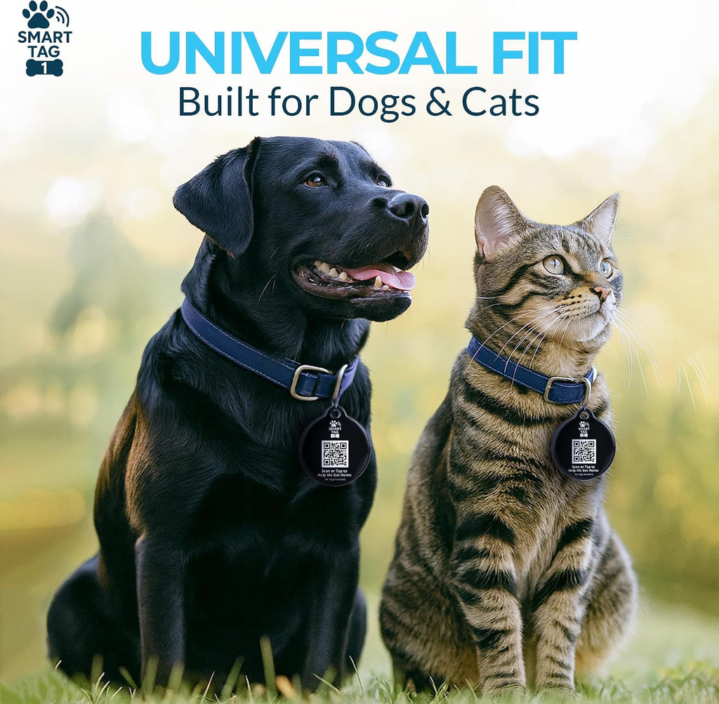 Smart Tag One™ Pet ID Tag by Sky Peak – Smart Dog Tag with QR Code + NFC Digital ID | Instant Lost Pet Alerts | No Batteries, No App | Waterproof Dog & Cat Tag
