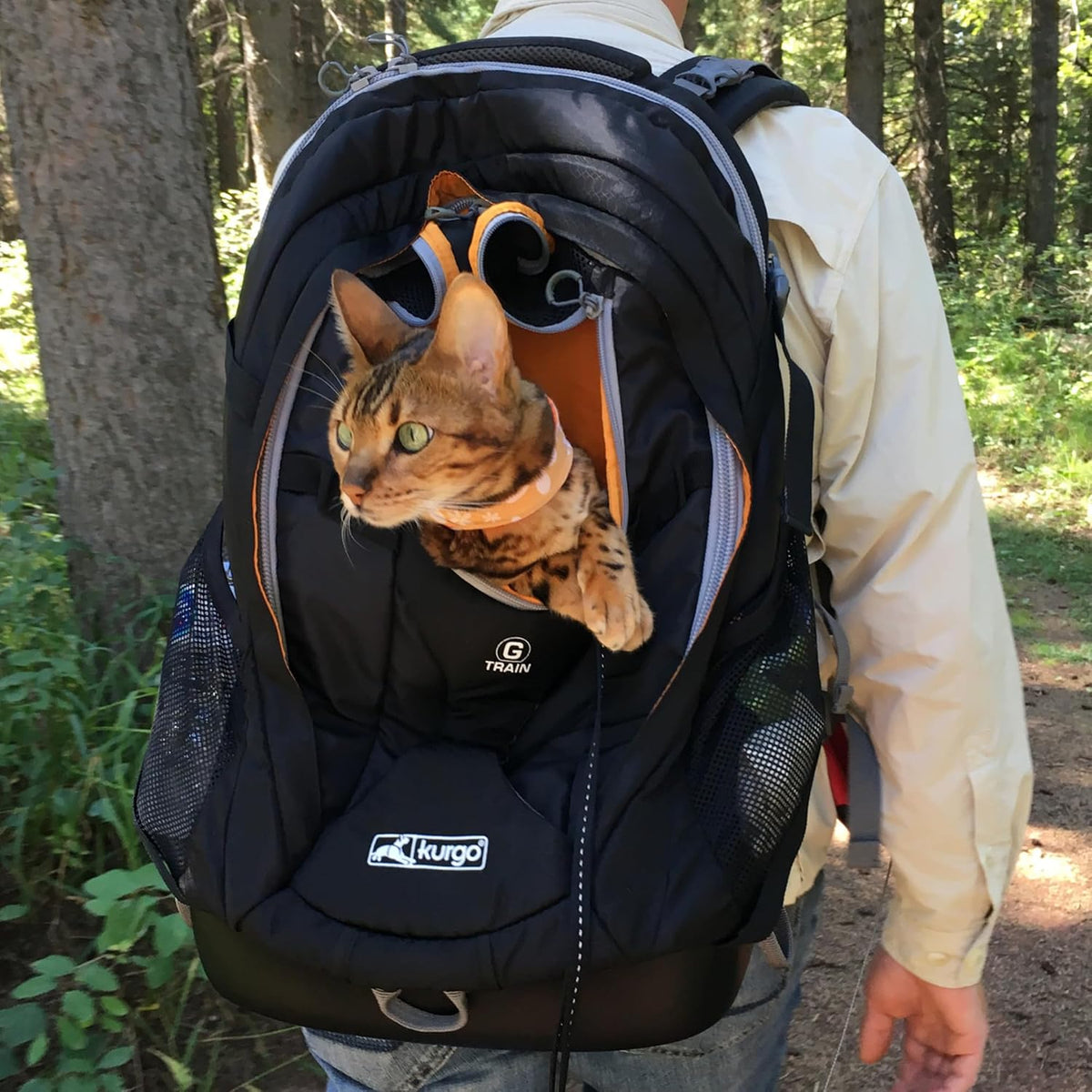 Kurgo G-Train Pet Carrier Backpack, Black