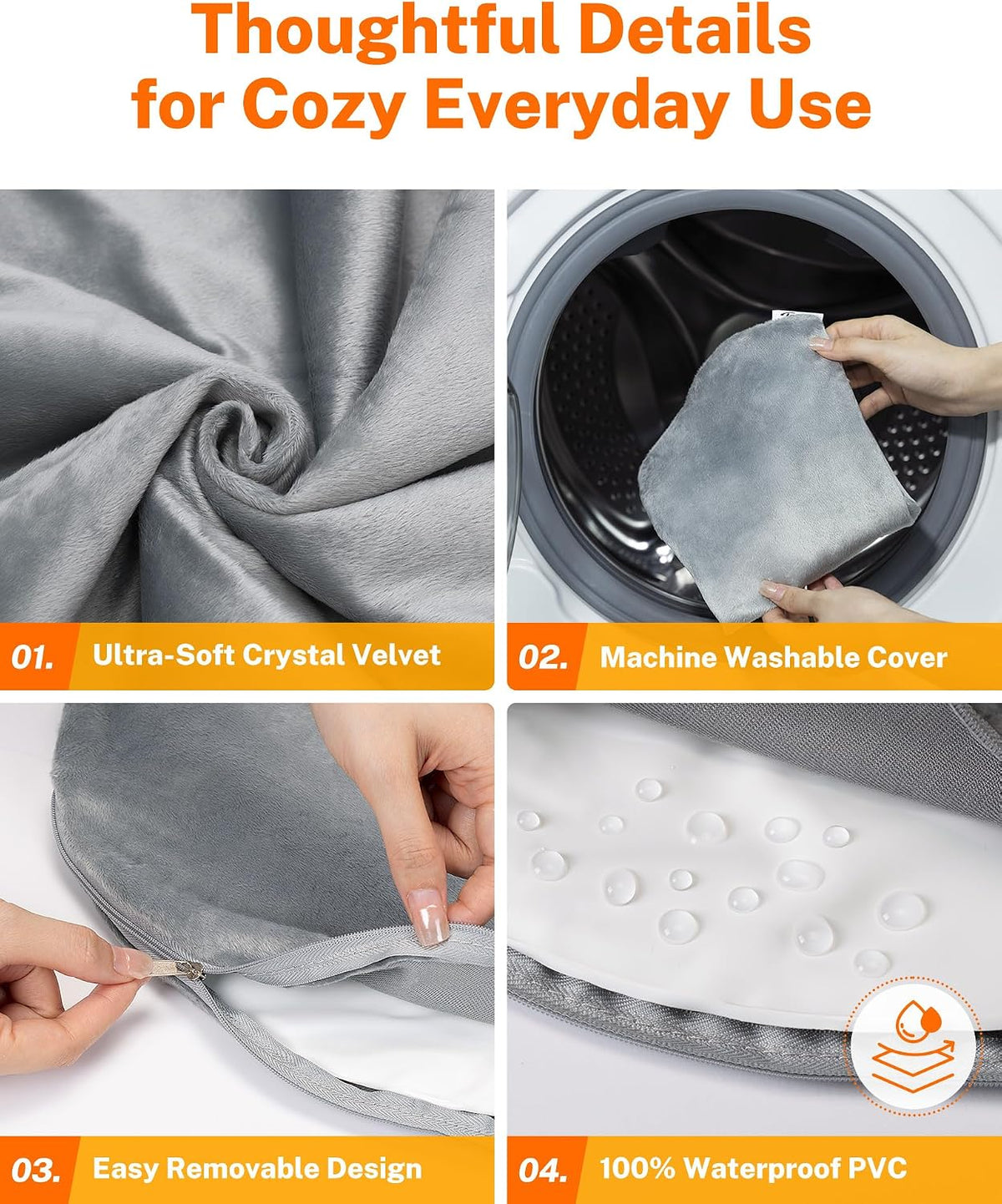Toozey Round Pet Heating Pad, 6 Heat Settings, Timer, 12 x 12 in