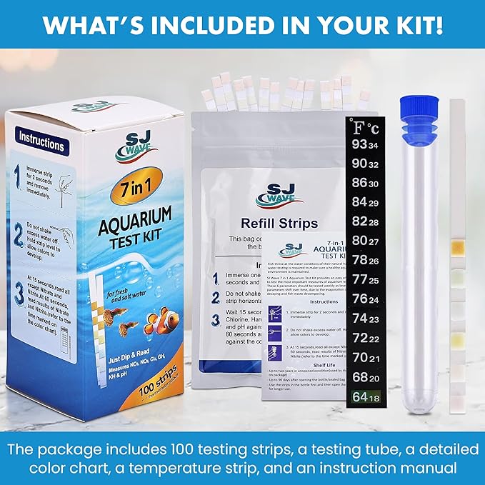 7 in 1 - Aquarium Test Strips | 100 Fast & Accurate Strips | Fish Tank - Image 6