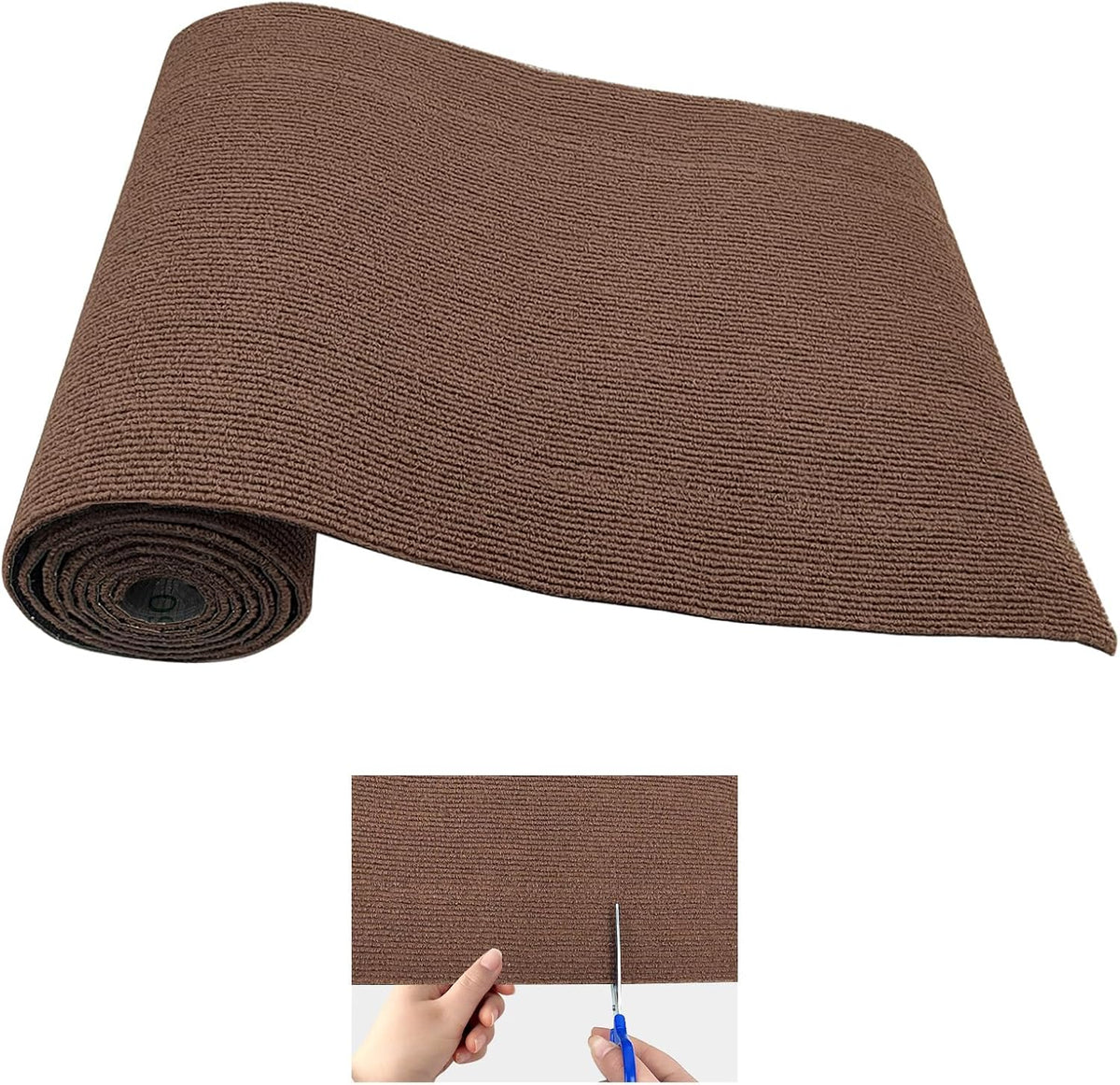 YEXEXINM Trimmable Cat Scratching Post Carpet Covered 78.7”x15.8” Self-Adhesive Cat Tree Shelves Replacement Parts Mat Cat Scratcher for Cat Tree Shelf Steps Couch Furniture DIY Protector（Green）