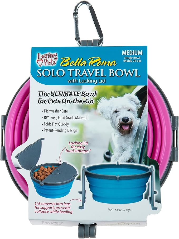 Loving Pets Bella Roma Collapsible Dog Bowls by Loving+Pets