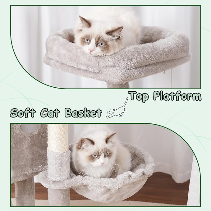 Cat Tree, 41.3" Cat Tower for Indoor Kittens - Image 6