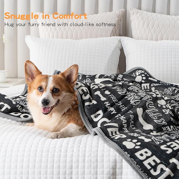 Waterproof Dog Blankets Pet Blanket 50"x60", Soft Fluffy Sofa Car Bed Protector - Image 5