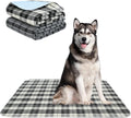 KOOLTAIL Reusable Puppy Pads, 2 Pack Washable Pee Pads for Dogs-Waterproof Non-Slip Plaid Puppy Training Pads, Absorbent Whelping Pads for Potty, Crate, Playpen, Bed, Sofa, Dog Large Mat, 36"x 41"