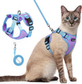 rabbitgoo Cat Harness and Leash Set, Escape Proof, Purple & Blue