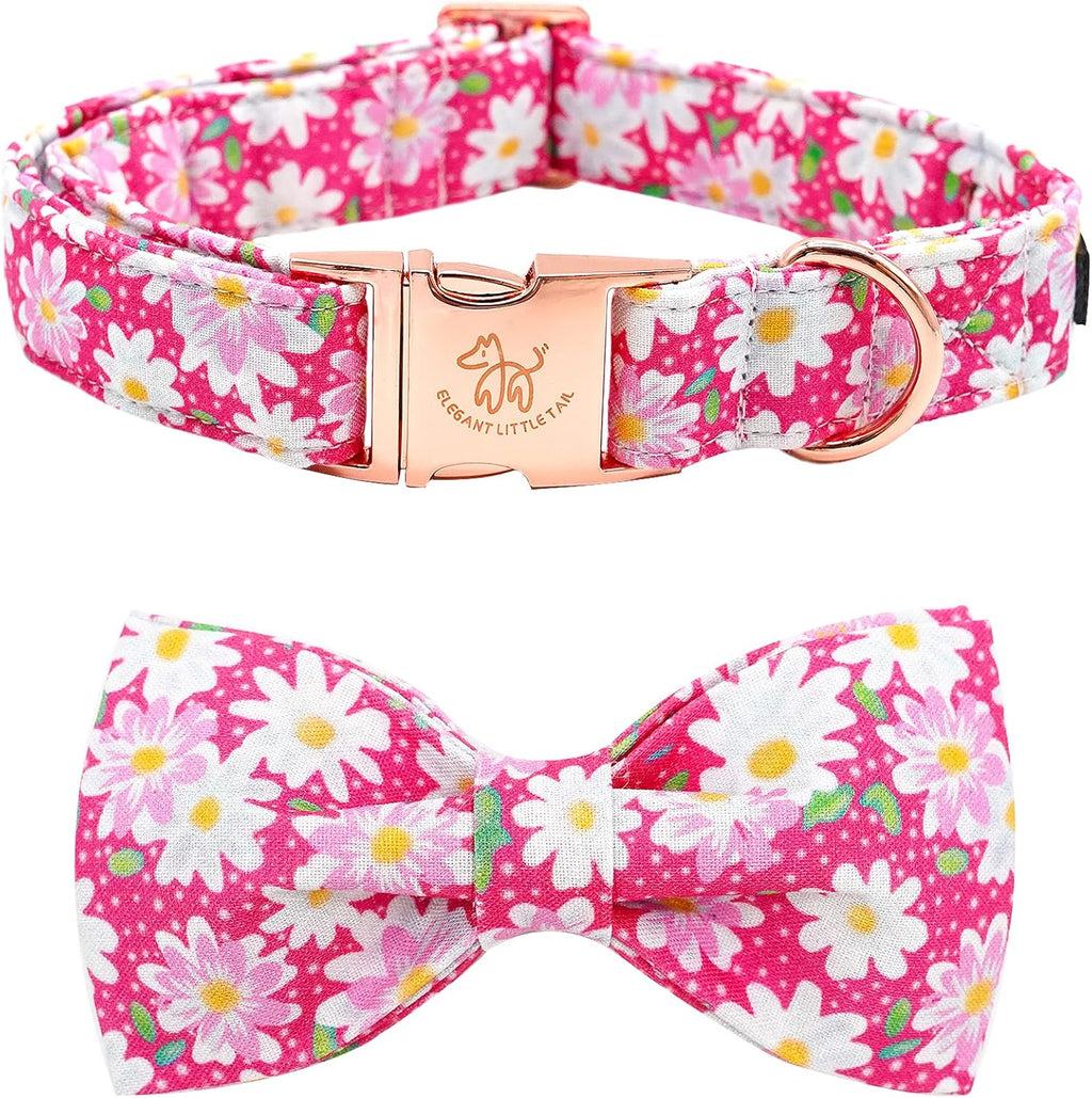 Dog Collar, Boy Pet Collars Blue Durable Soft Bow