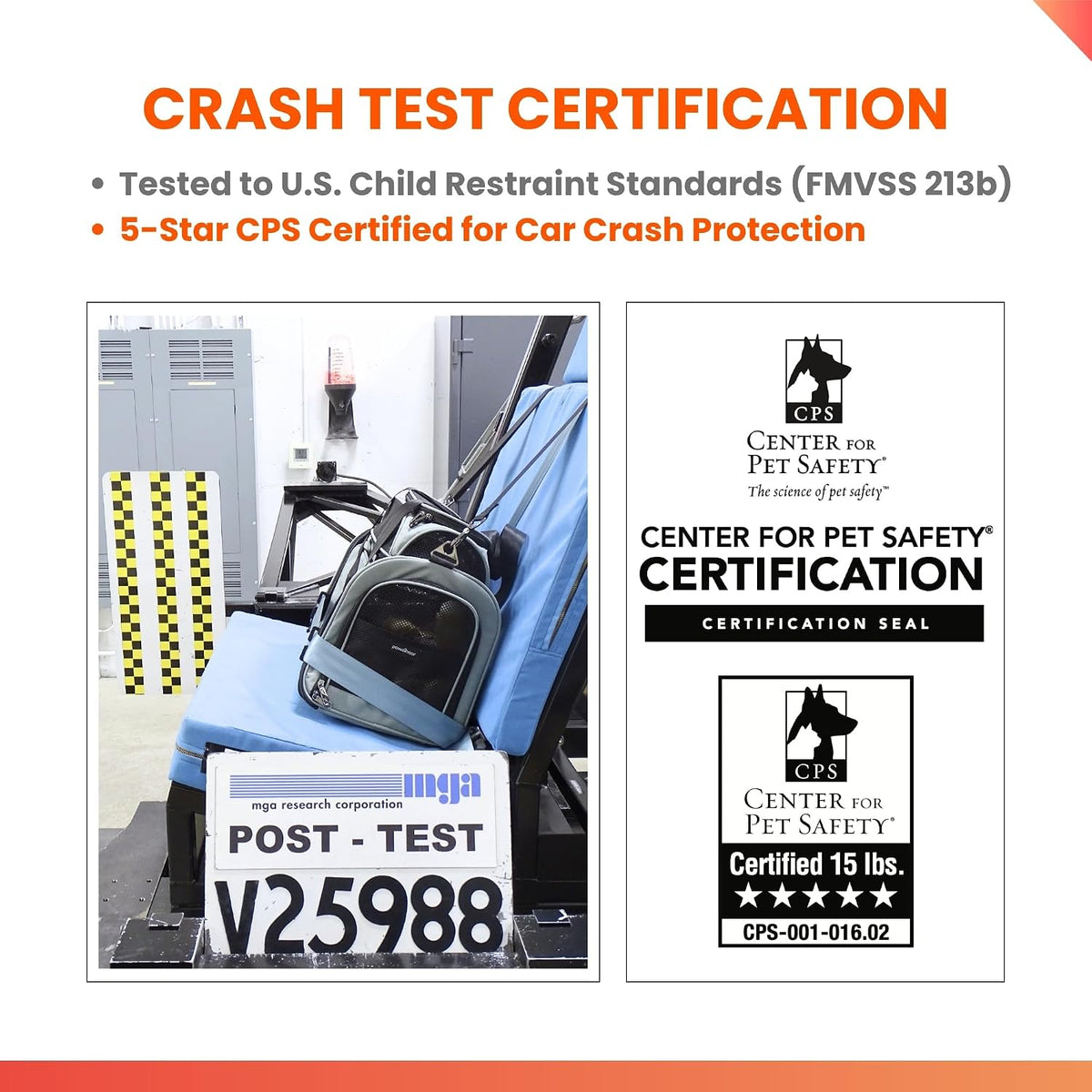 Crash-Tested Top Side Expandable Cat Carrier for Crash Protection