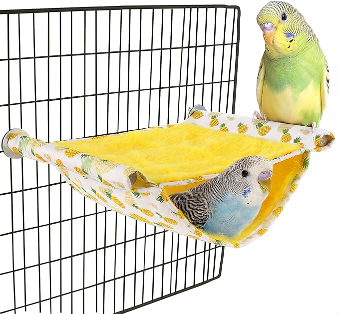 Mygeromon Bird Bed Hammock for Cage Parakeet Sleeping Hut Winter for by Mygeromon
