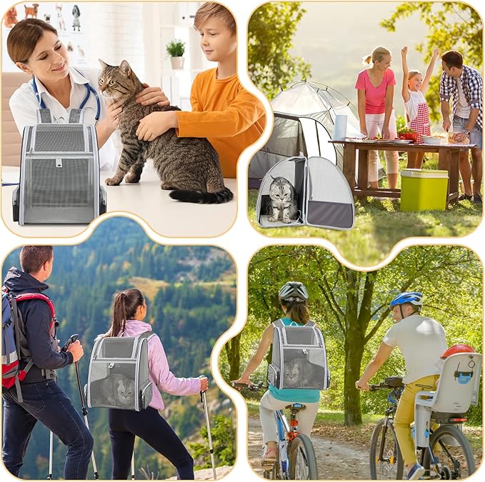 Cat Backpack Carrier Large Pet Backpack - Image 7