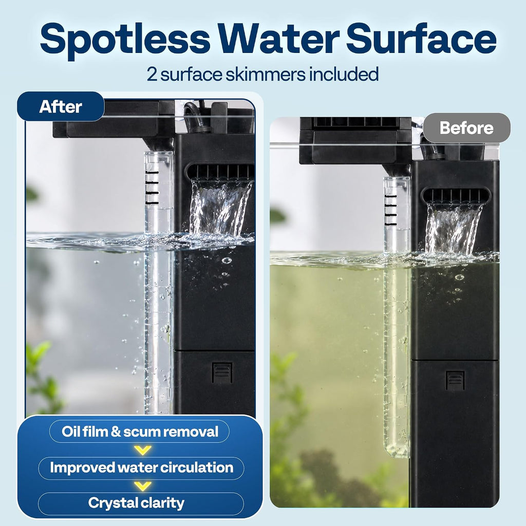 VIVOHOME 6 Pcs Filter Cartridges Replacement for 2 Gallon Fish Tank