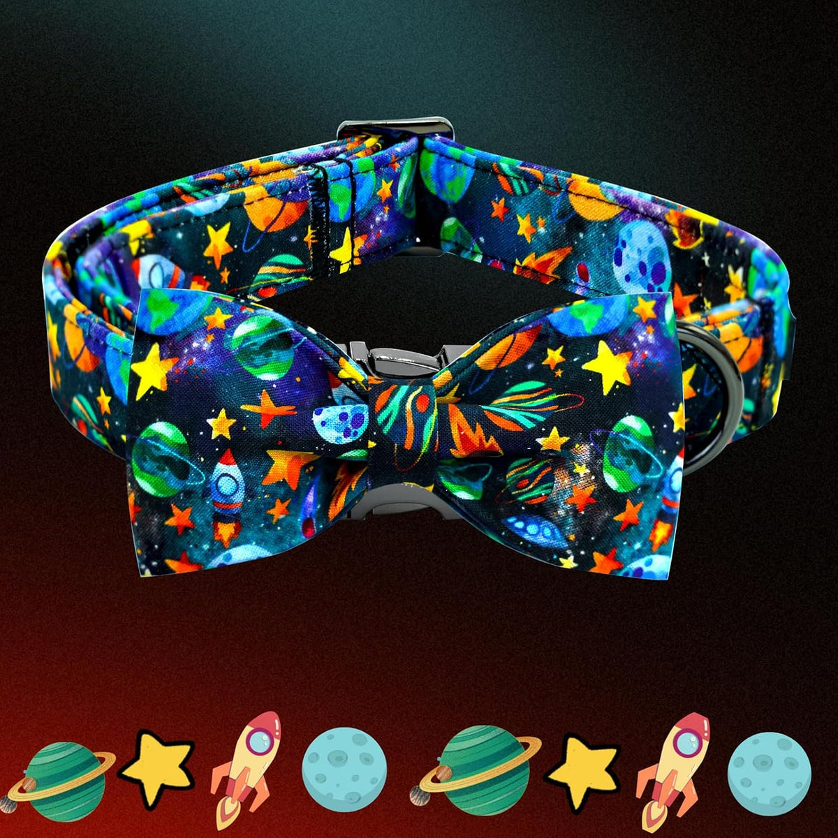 Dog Collar, Boy Pet Collars Blue Durable Soft Bow