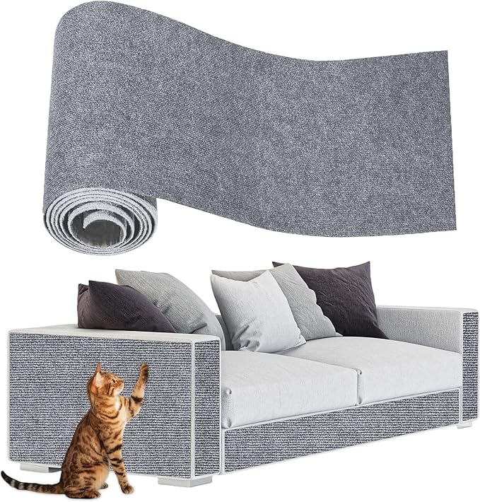 Anit Cat Scratch Couch Furniture Protector, 78.7x15.8 Cat Wall Corner Scratcher by ENONCI