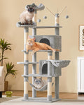 Yaheetech Cat Tree, 67in Large Tower w/ 3 Removable Teaser Sticks, 2 Kitten-Ear by Yaheetech