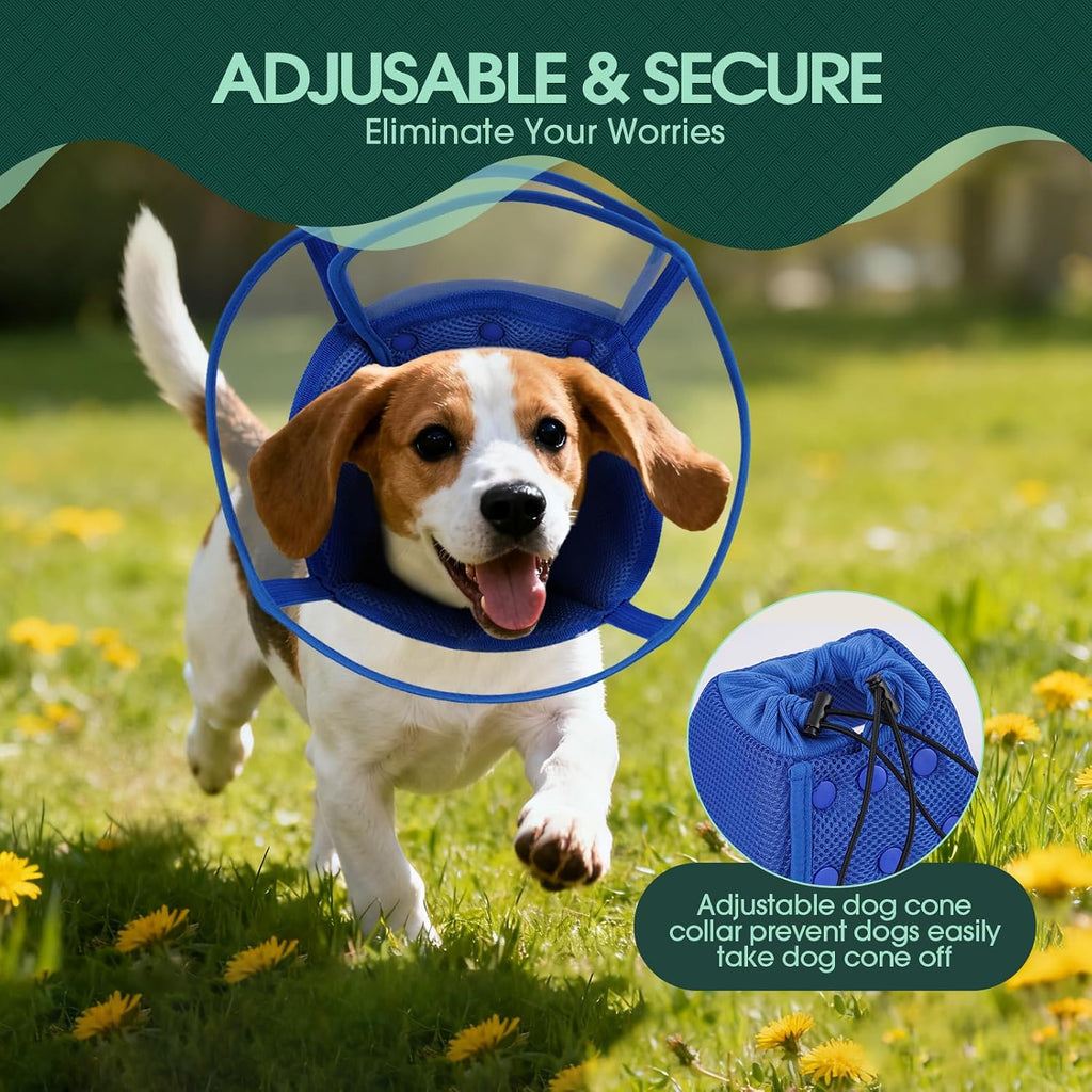 Kuoser Dog Cone Collar After Surgery, Soft Cone for Dogs to Stop Licking,XL