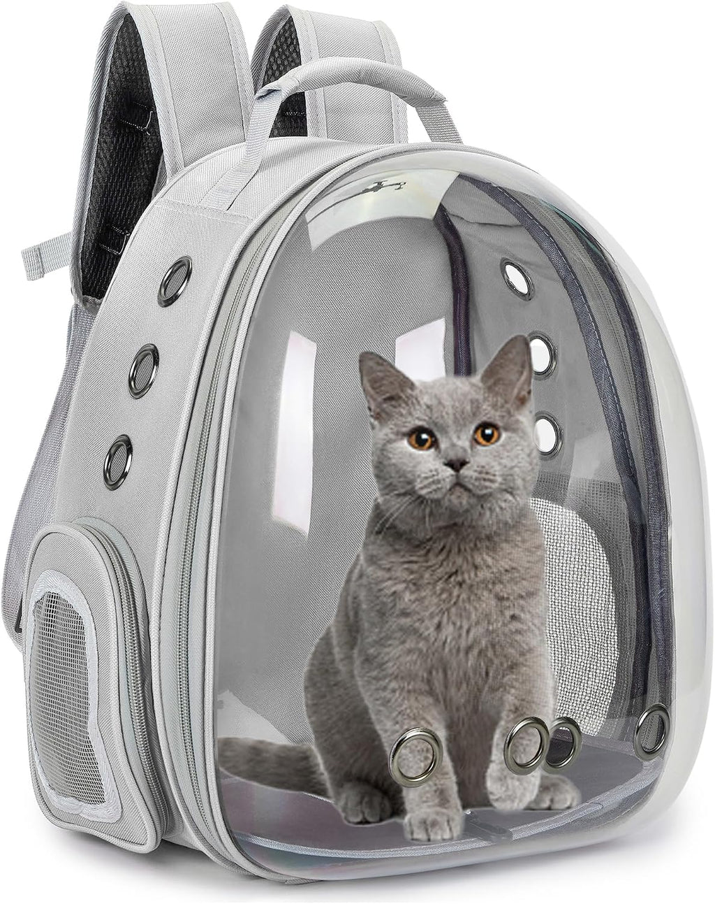 Cat Backpack Carrier Bubble Carrying Bag (Red)
