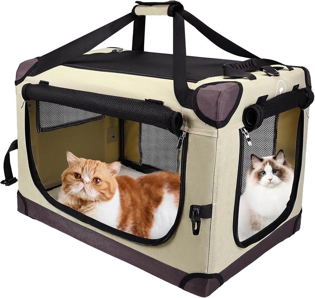 PEGIC Extra Large Cat Carrier, Brown