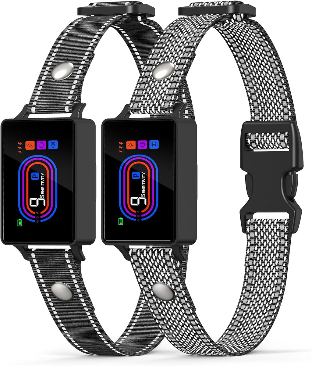 Dog Bark Collar, Bark Collar for Large Medium Small Dogs 5-130 lbs - Smart Rechargeable Anti-Barking Training Collar with 10 Adjustable Sensitivity-Bark Collars with Beep Vibratio