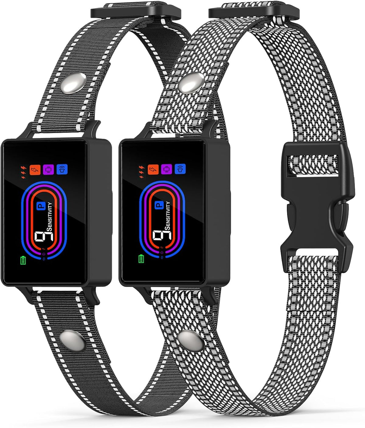 Dog Bark Collar, Bark Collar for Large Medium Small Dogs 5-130 lbs - Smart Rechargeable Anti-Barking Training Collar with 10 Adjustable Sensitivity-Bark Collars with Beep Vibratio