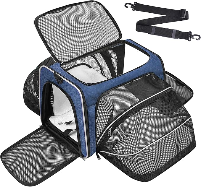 Premium Pet Carrier – Dog & Cat Travel Bag, Airline Approved, Soft-Sided Design by Unknown