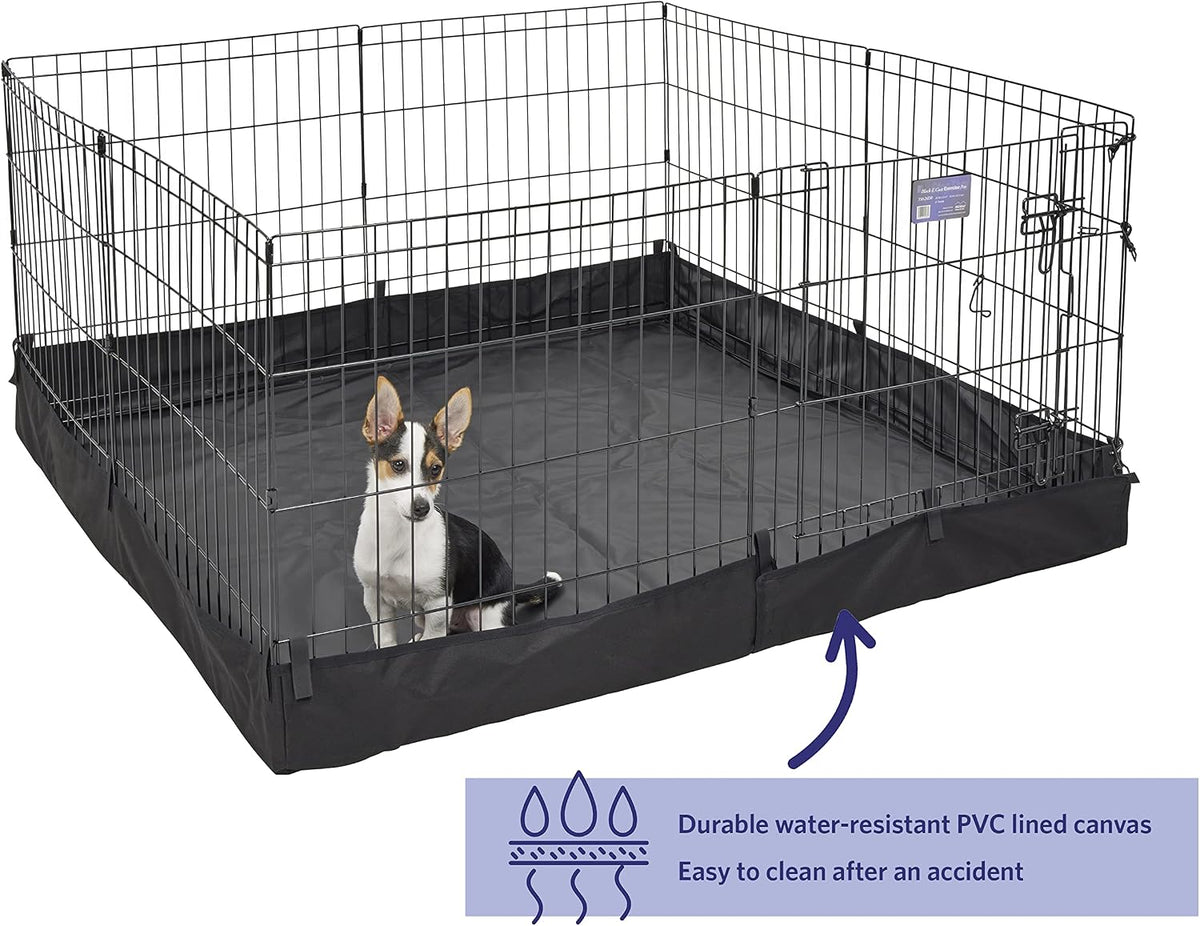 MidWest Homes for Pets Square Exercise Pen Fabric Mesh Bottom