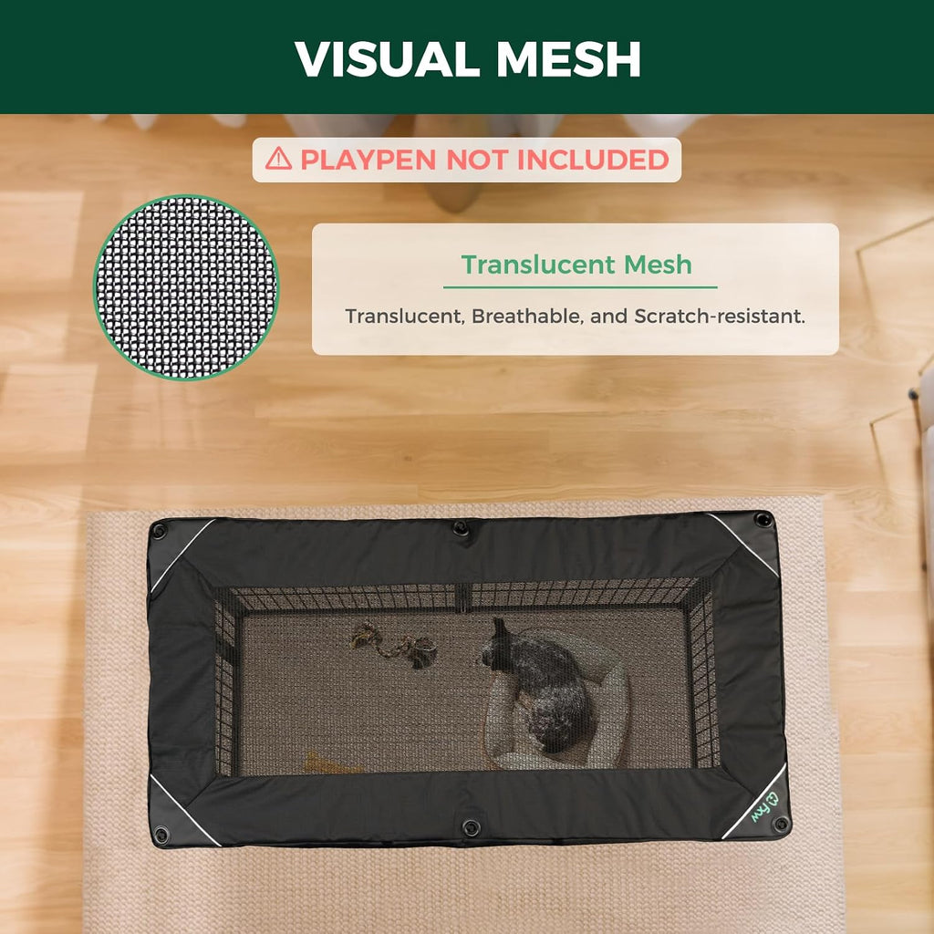 FXW Mesh Top Cover for 24" H 6-Panel Dog Playpen, Rectangle