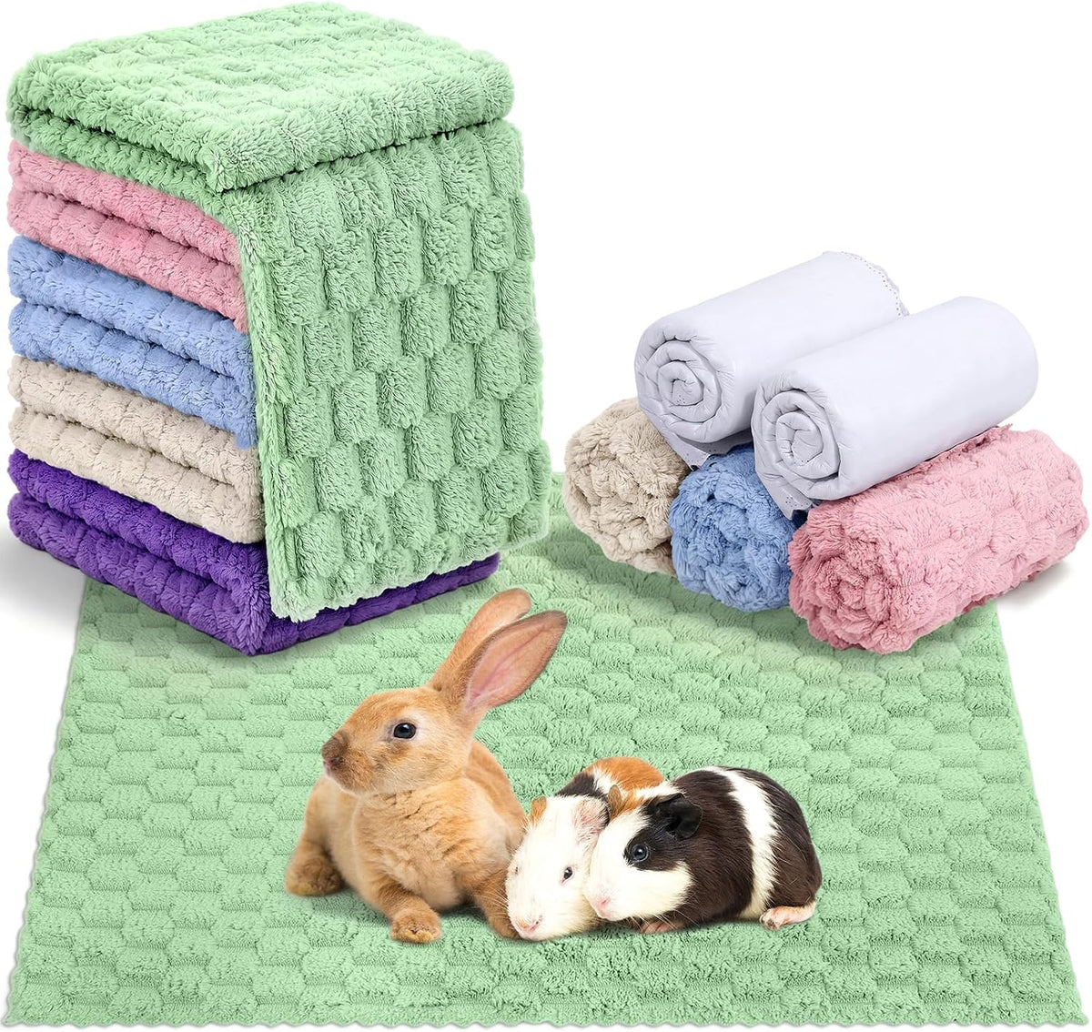 SmoothNovelty 5 Waterproof Guinea Pig Cage Liner, Multicolored 18 x 24 Inch