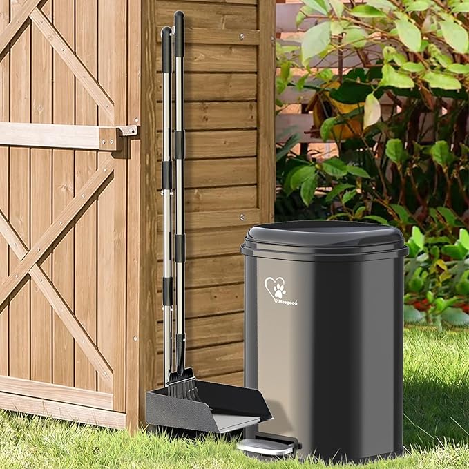 Dog Poop Trash Can Outsides, 18L/4.76 Gal Portable Waste Bin - Image 6