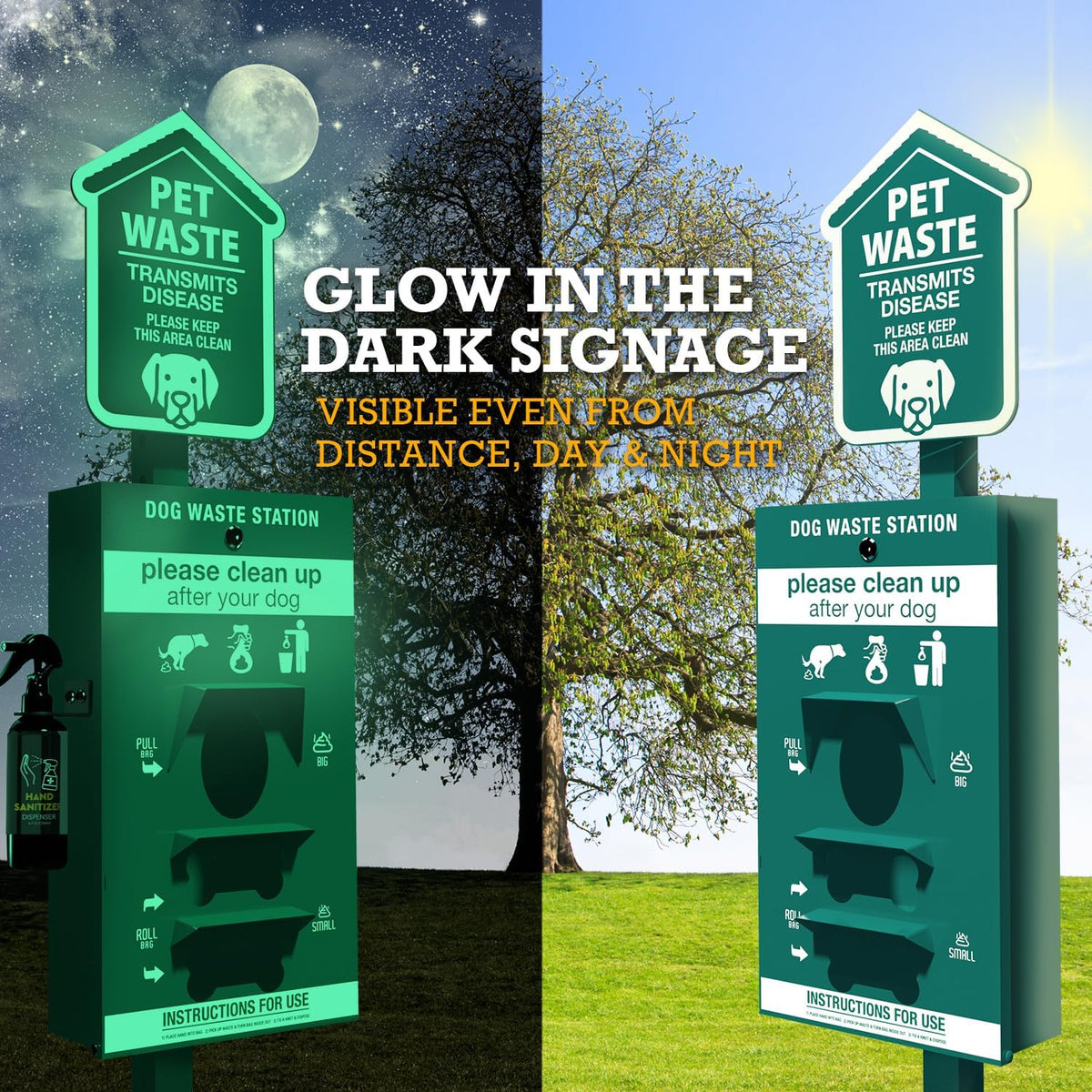 NEW 2026 Dog Waste Station Outdoor Pet Waste Station