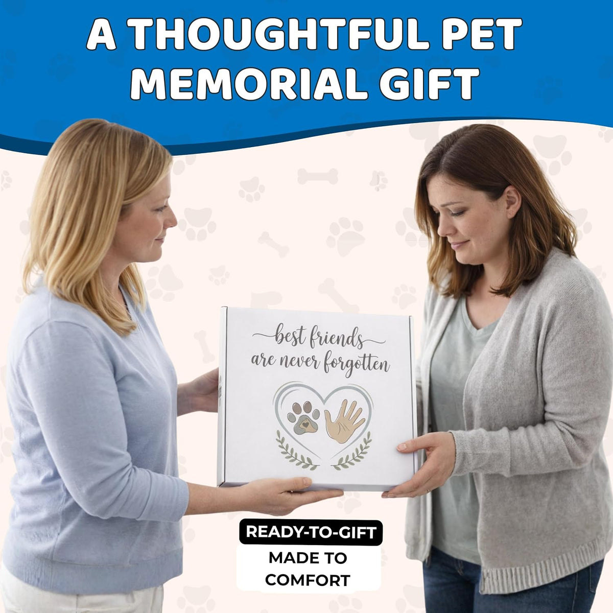 OtterPets Dog Memorial Picture Frame 9x9 with Collar Holder, 5 Displays