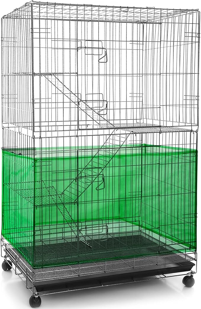 Shappy Large Bird Cage Seed Catcher, Bird Cage Cover Net Skirt Guard, by Shappy