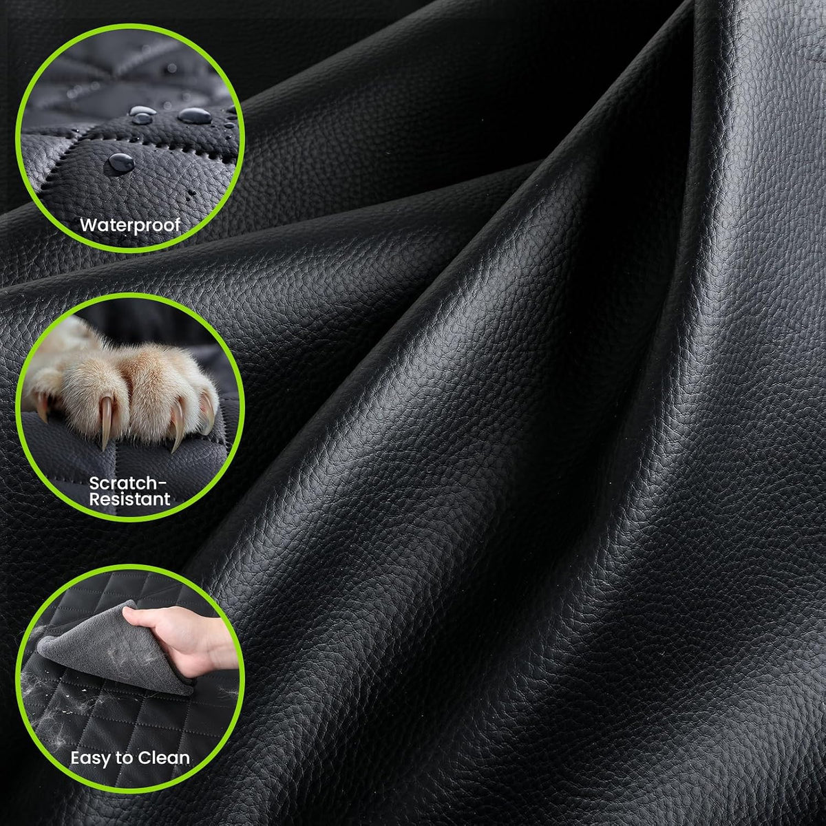 2-in-1 Dog Car Seat Cover for Back Seat, Transform to Passenger Mode - Dog Car Seat, Waterproof, Scratch-resistant, Support to 330lbs, for Outdoor Activities, Travel, to the Vet, for Cars/SUV/Truck