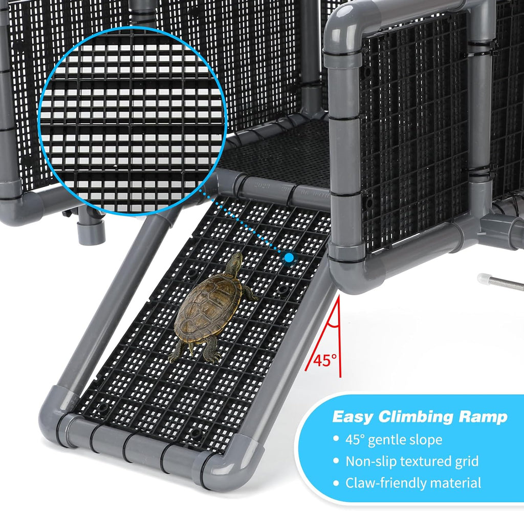 SKARUS Extra Large Turtle Basking Platform for 40-90 Gallon Aquarium Tanks