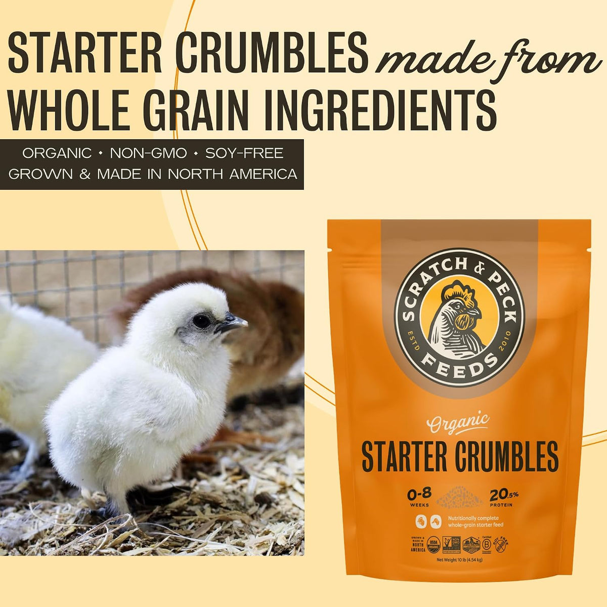 Scratch and Peck Feeds | Starter Crumbles for Chickens & Ducks