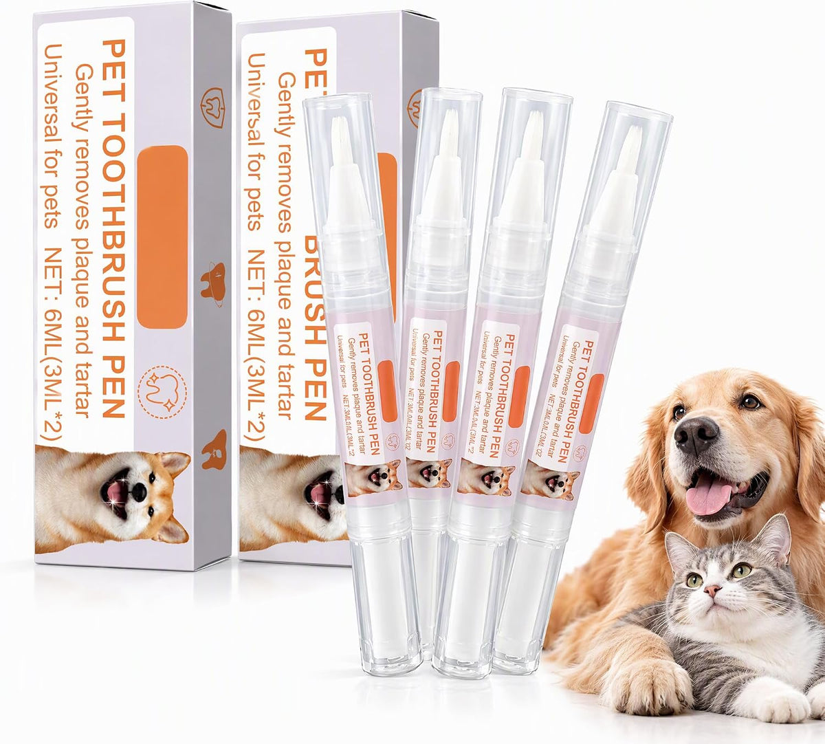 Dog Teeth Cleaning Pen - Plant-Based Pet Plaque Remover for Dogs & Cat