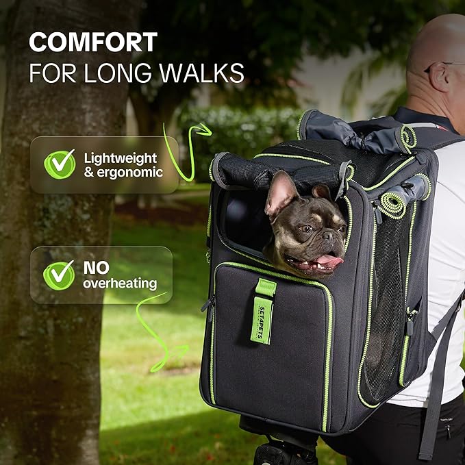 Cat Carrier Backpack for Travel & Car, 3-in-1 Expandable Cat & Small Dog - Image 6