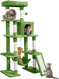 Yaheetech Cat Tree Cat Tower, 63in Multi-Level Cat Tree by Yaheetech