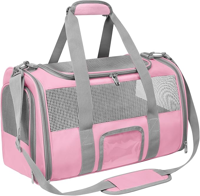 Pet Carrier Airline Approved for Puppy Medium Cats 15 Lbs Small Dog Carrier by CUSSIOU